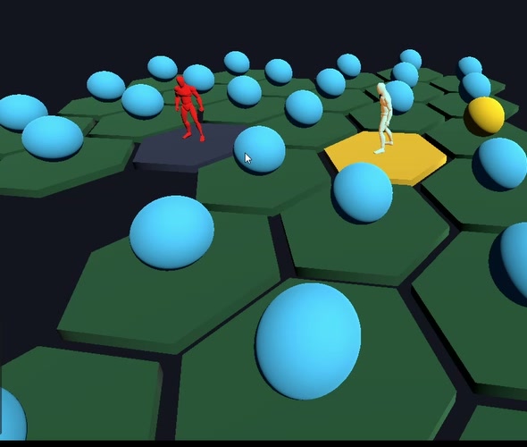Heksagonalna arena sa dva borca u prototipu Digital Panic